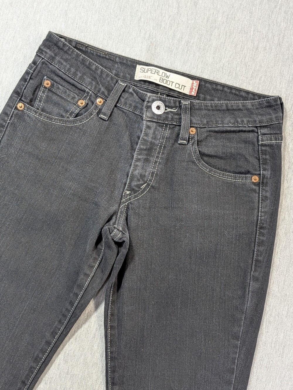 Levi's 518 Superlow Boot Cut Jeans Women's 3M Black
